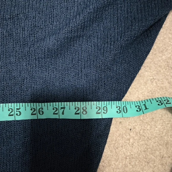 LAFAYETTE 148 Alpaca/ Wool Lightweight Open Front Teal Cardigan. Size 1X - Picture 10 of 11